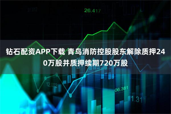 钻石配资APP下载 青鸟消防控股股东解除质押240万股并质押续期720万股